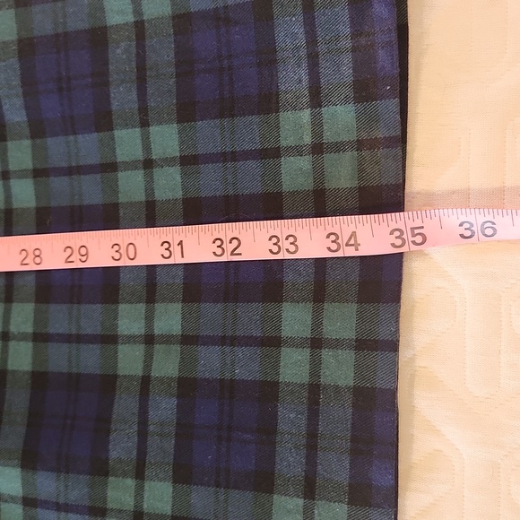 Vineyard Vines Preppy Navy Green Tartan Shift Dress Size 6 - Picture 9 of 10